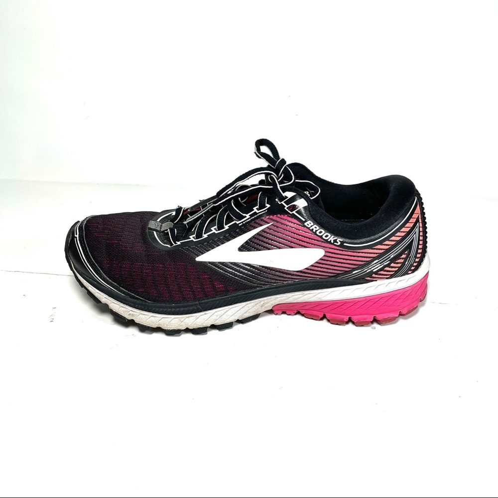 Brooks Ghost 10 Running Shoes Womens Size 9.5 Black Mesh Breathable 1202461B067